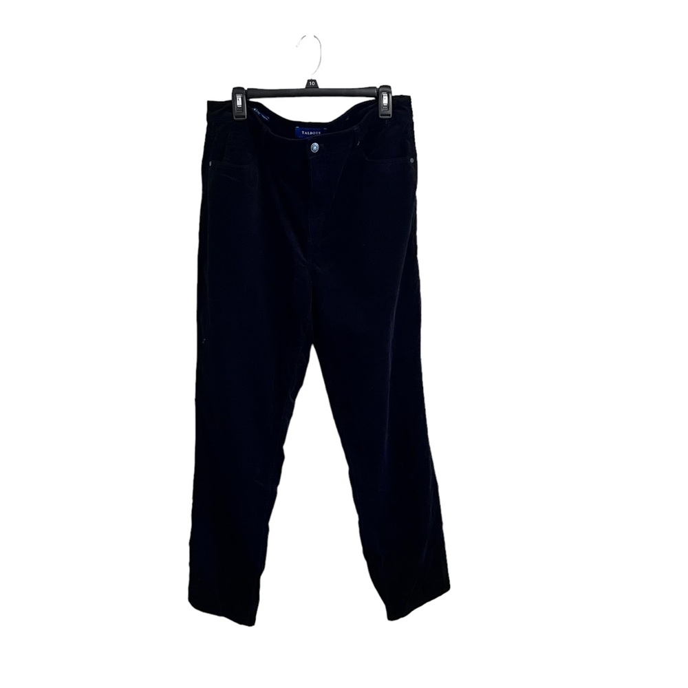Talbots Black Corduroy Pants Size 14